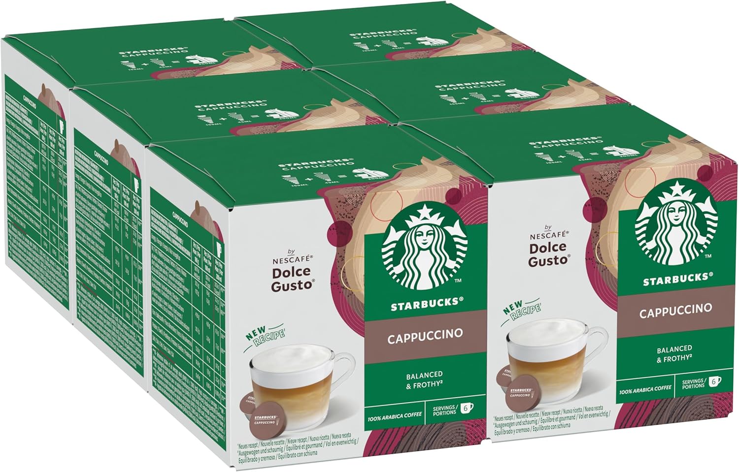 STARBUCKS Cappuccino by Nescafé Dolce Gusto Koffiecapsules 72 Capsules