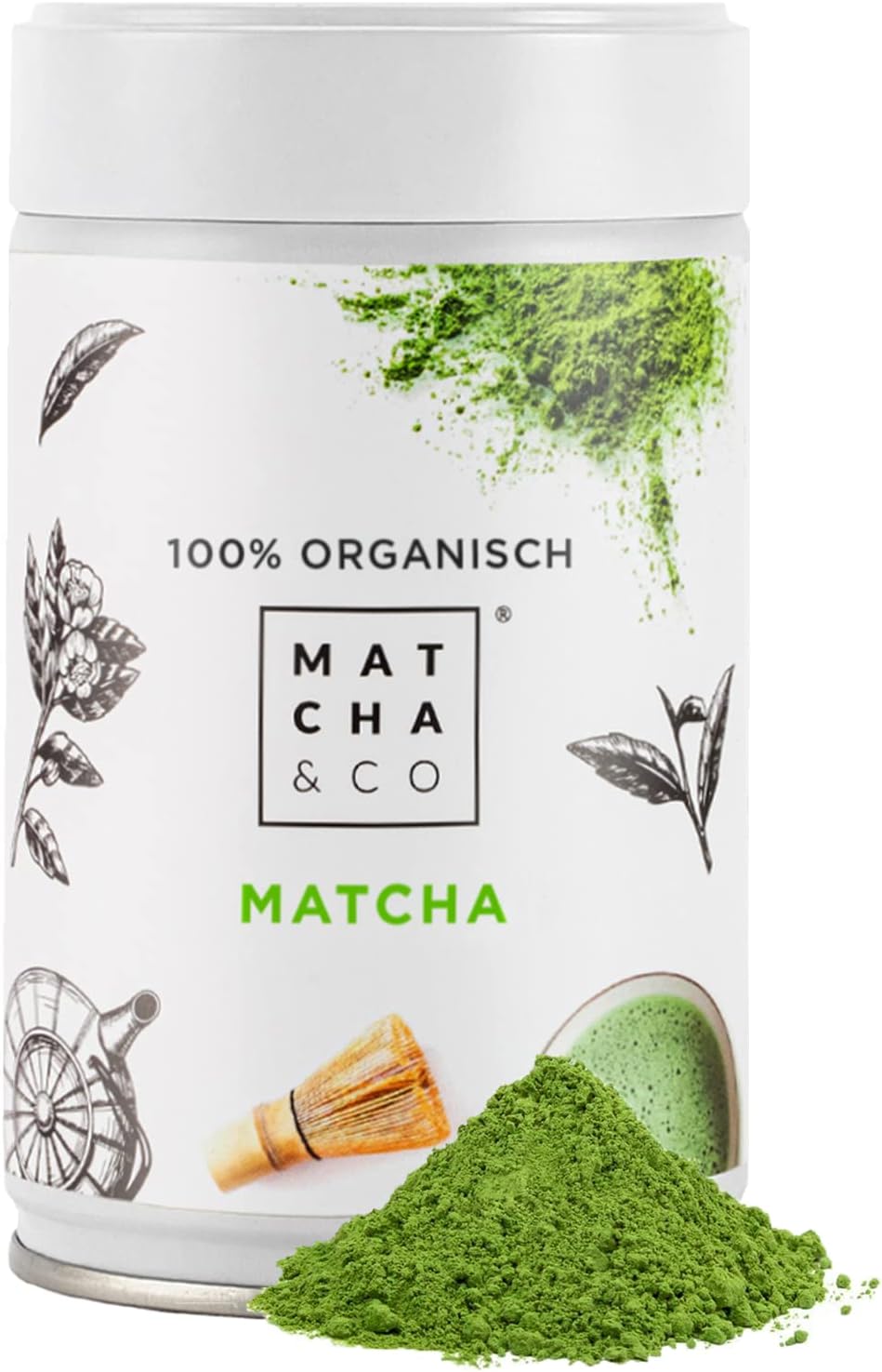 100% Biologische Matcha 80g [Ceremoniële Graad]