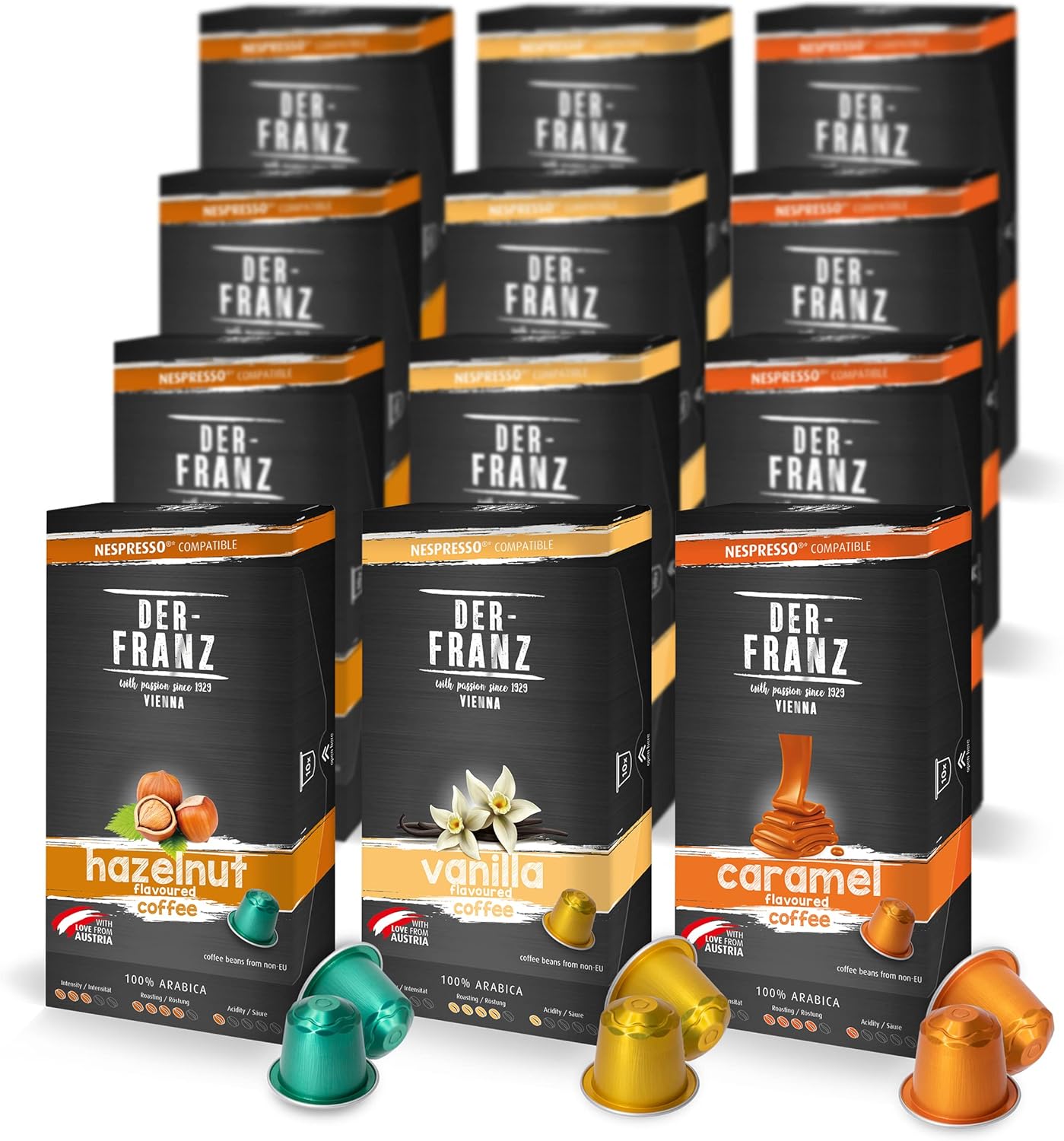 Der-Franz Nespresso compatibele koffiecapsules, 120 Koffiecapsules