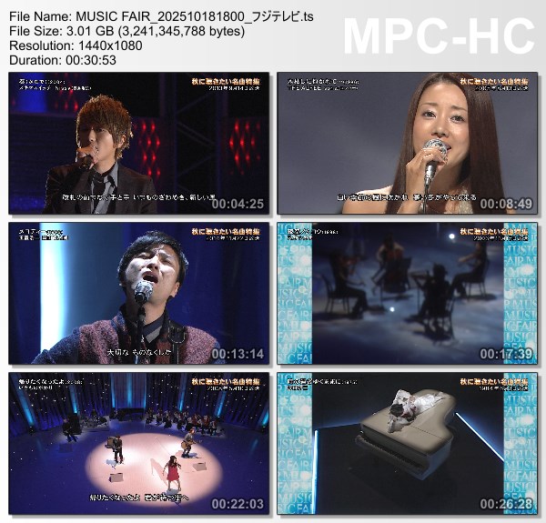 [TV-Variety] MUSIC FAIR – 2025.10.18