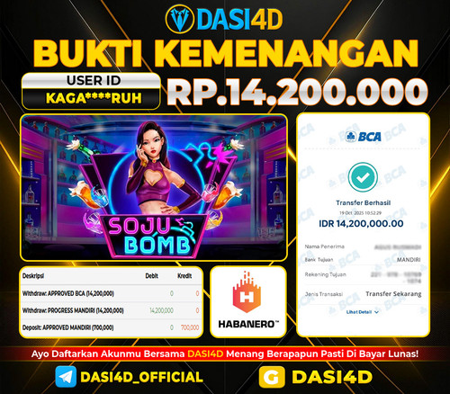 BUKTI KEMENANGAN 19 OKTOBER 2025 DI SOJU BOMB   RP.14.200.000