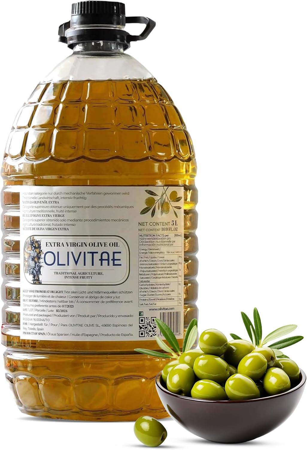 OLIVITAE. Extra Vierge Olijfolie 5 liter