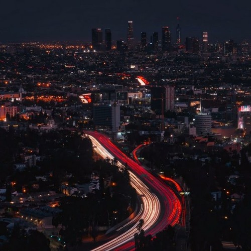 Los Angeles skyline at night
