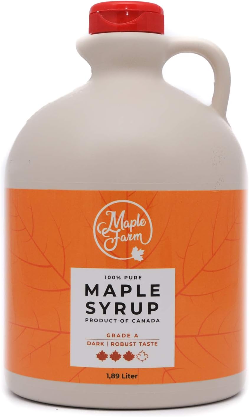 MapleFarm - Ahornsiroop - Pure Canadian maple syrup DARK - 1,89 Litre