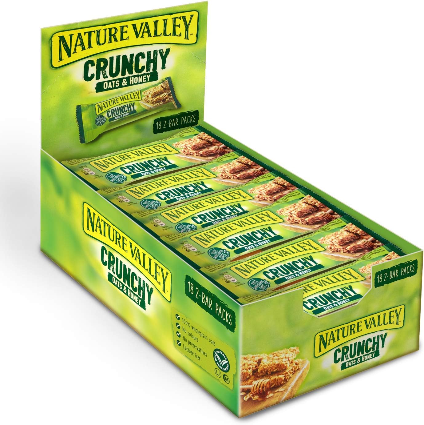 Nature Valley Crunchy Haver & honing, knapperige repen