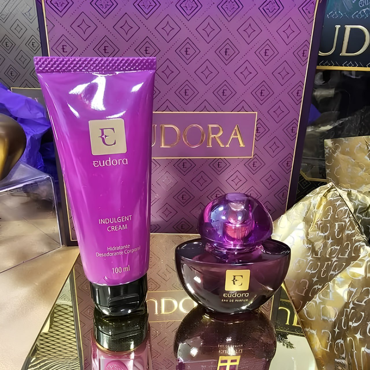 Eudora Roxo Miniatura Kit Presente (2 Itens)