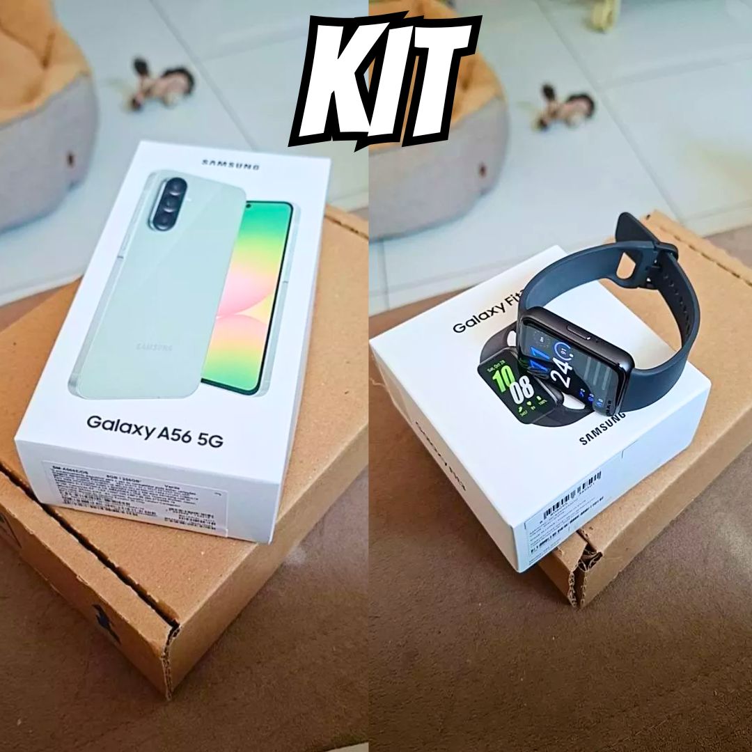 A56 5G (256GB) – Verde + Galaxy Fit3 – Grafite