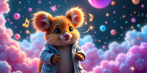 Subject an adorably quacky Quirky Quark Quacked Quokka wearing a tiny lab coat its ears emitting rhy.jpg