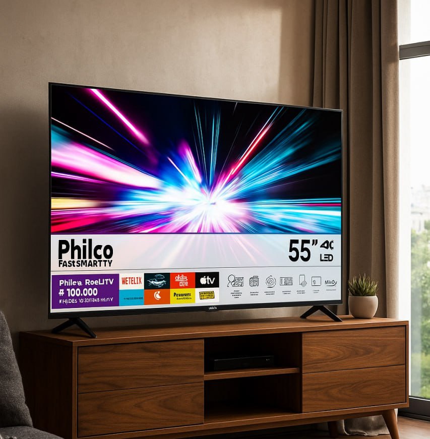 Smart Tv 55 Philco 4k Uhd Led Roku Tv Dolby Audio P55cra