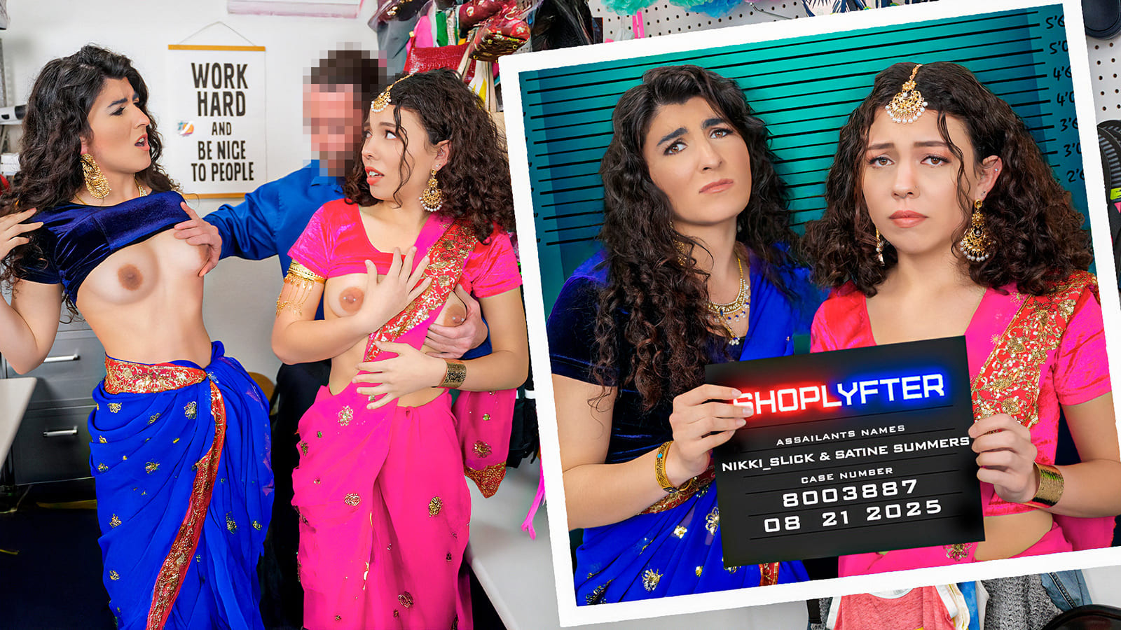 Shoplyfter 25 08 21 Satine Summers, Nikki Slick Under The Saris [ 1080p]