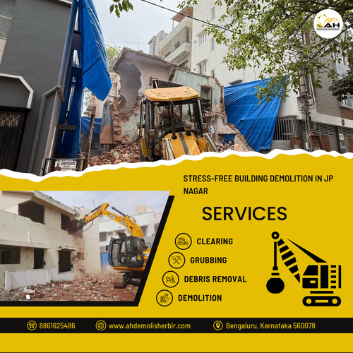 Another successful demolition completed in JP Nagar.