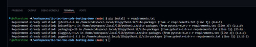 codespace terminal install pip deps.jpg