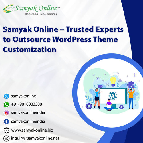 Looking to outsource WordPress theme customization without compromising on quality? Samyak Online delivers tailored WordPress solutions that match your brand and business goals. Whether it's modifying layouts, adjusting design elements, or improving responsiveness, our experienced team ensures every detail is aligned. Businesses and digital agencies rely on us for seamless, SEO-friendly, and mobile-optimized theme enhancements. Partner with a WordPress development agency in India known for delivering results with precision.

https://samyakonline.biz/wordpress-development-india.html