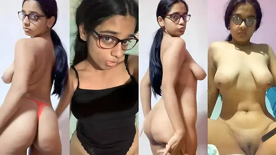 Exclusive Nerdy GF Riding BJ Showing Vdo