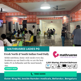Nutrition meets homely taste at mathru shree pg for ladies.