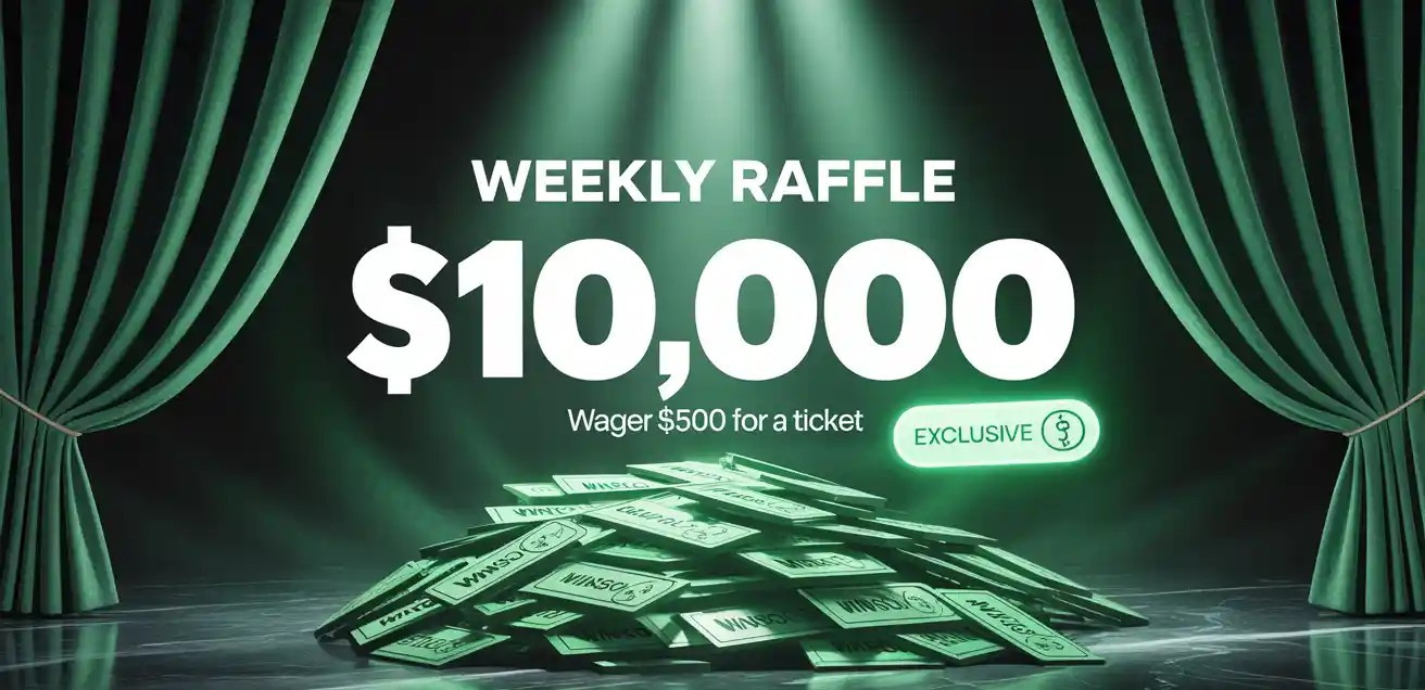 Promotional banner weekly-raffle