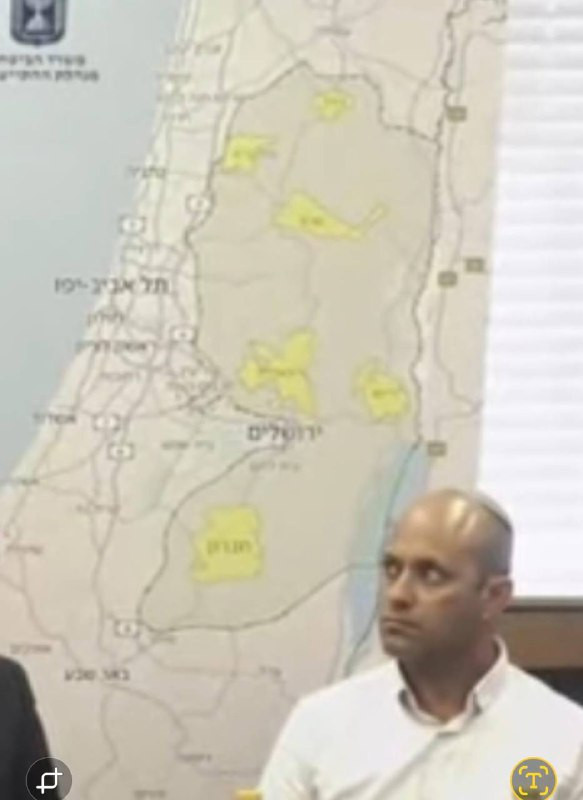 الخارطة التي عرضها سموتريتش للضم اليوم تشمل 82% من الضفة وتستثني فقط مناطق الكثافة السكانية الفلسطينية، أي مناطق أ التي تشكل 18%. يعبر المؤتمر عن جدل ...