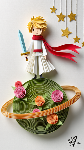 kling 20250903 文生图 纸雕 小王子 立体折 6098 2.png