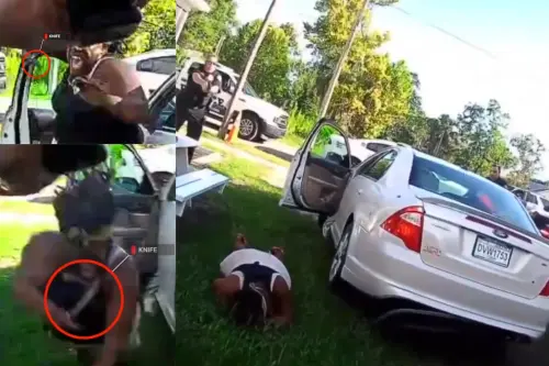 Florida woman shot while charging at a police officer with a 16 inch fillet knife after being pulled.webp
