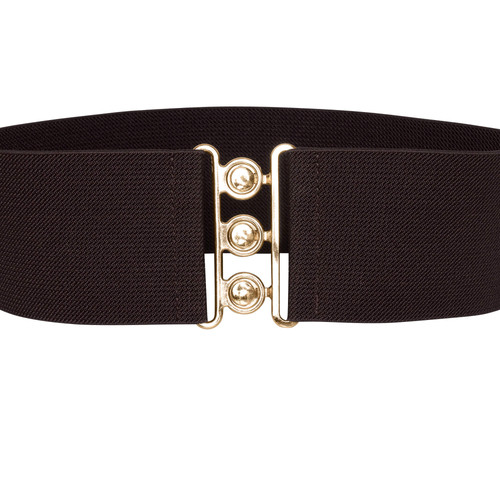 Ro Rox Classic Nurse Belt Dark Brown Gold 2.jpg