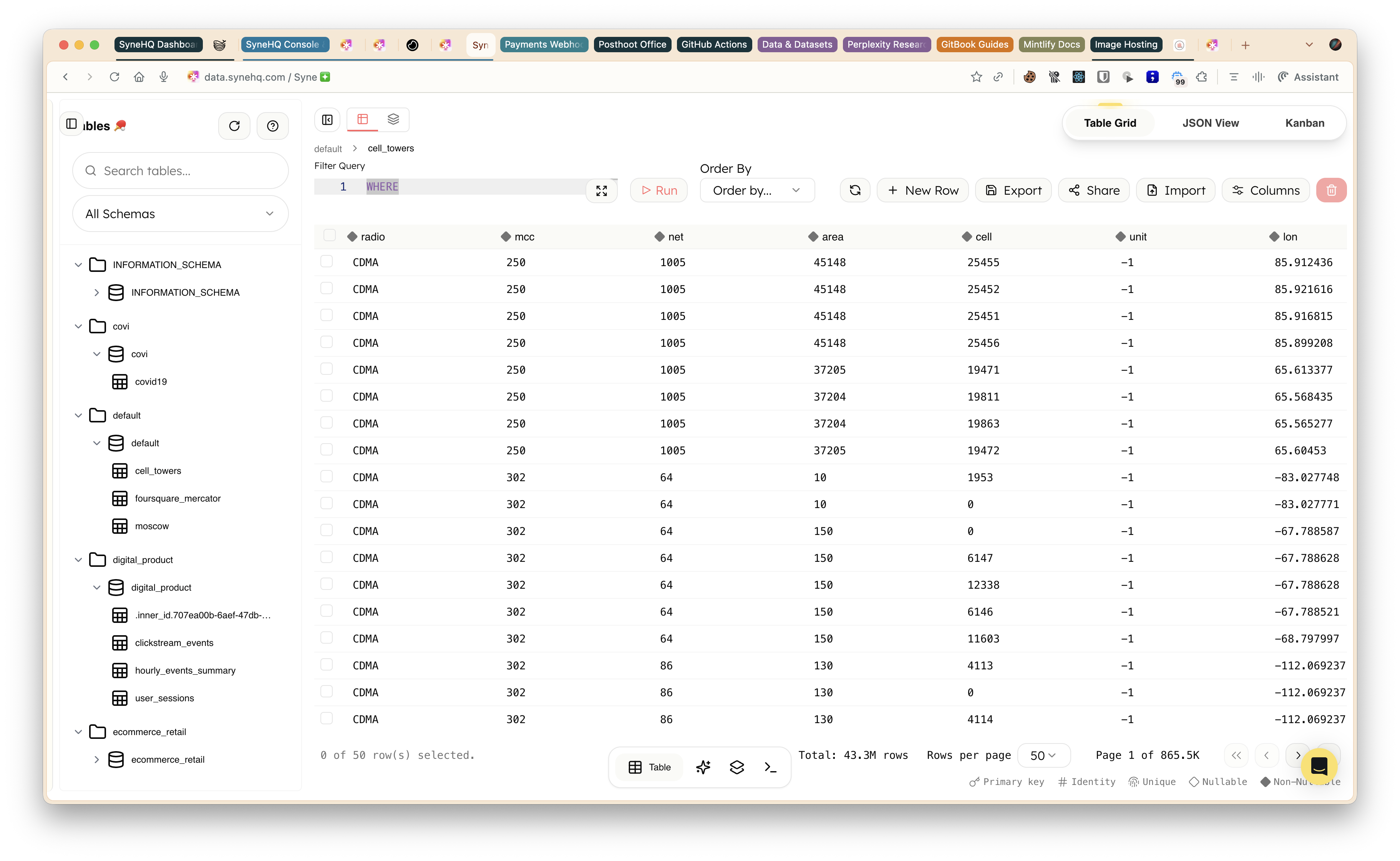 Data Explorer Interface