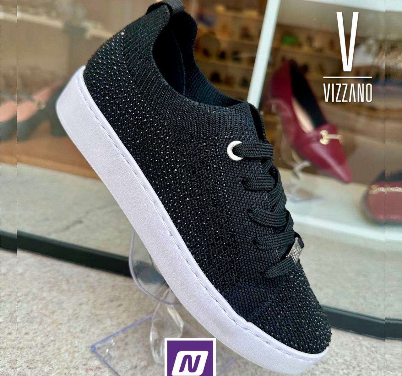 Tênis Vizzano Cristal Feminino – Preto