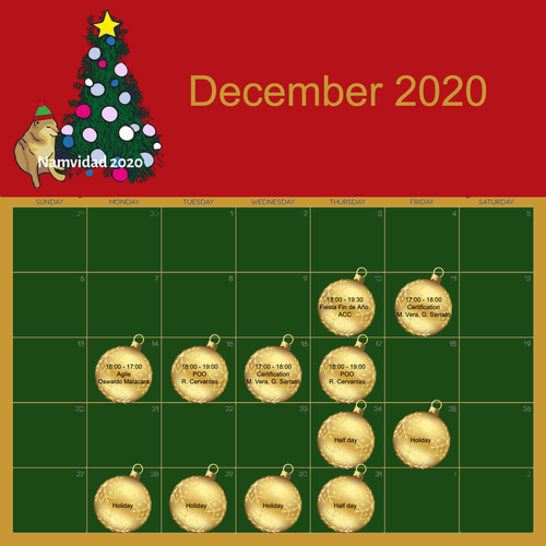 calendar december