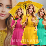 Yellow umbrella by Trinita