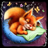 easter baby squirrel sleeping in egg