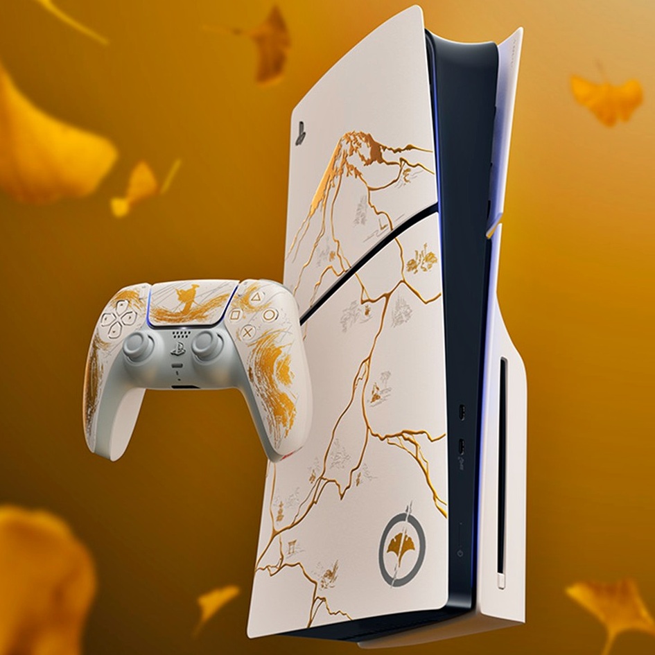 Pack do console PlayStation®5 – Edição Limitada Ouro – Ghost of Yōtei Pack do console PlayStation®5 – Edição Limitada Ouro – Ghost of Yōtei