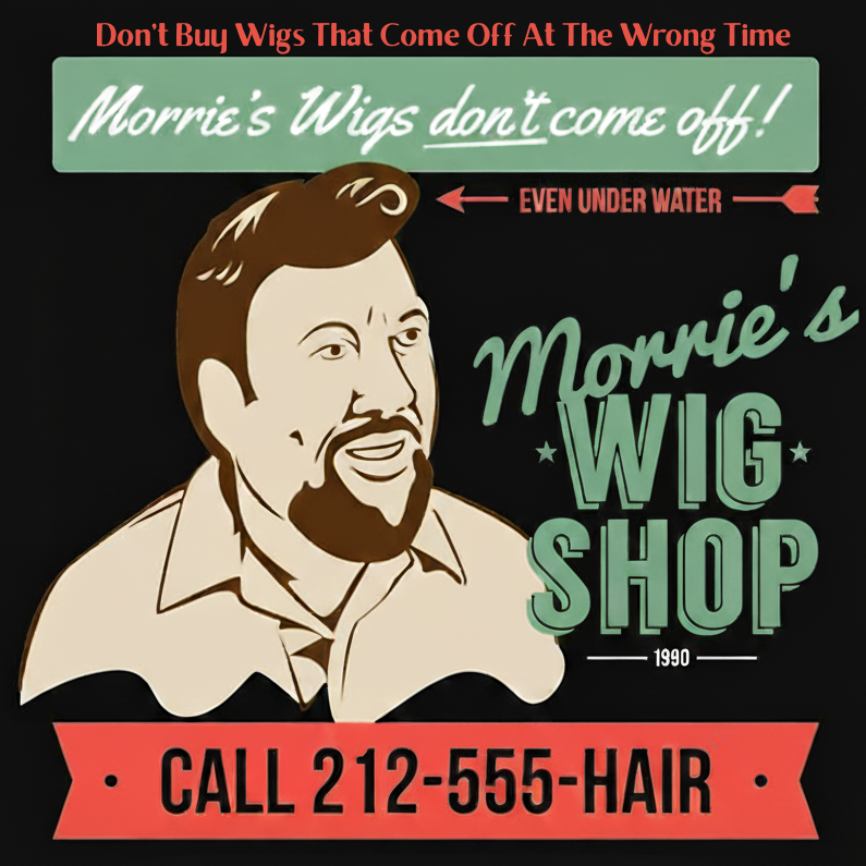 Morrie's Wig Shop - Don't Buy Wigs That Come Off At The Wrong Time