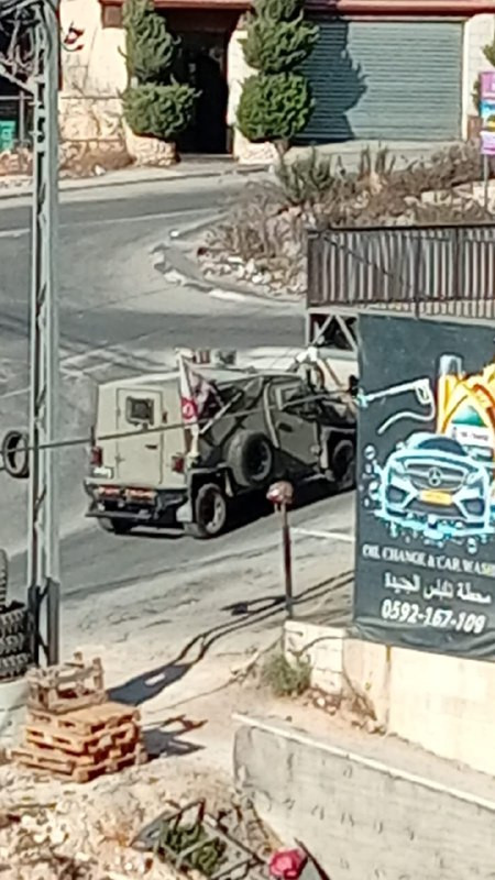 قوات الاحتلال تقتحم حي نابلس الجديدة في مدينة نابلس....