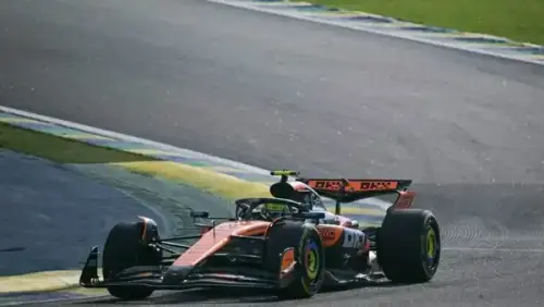 Lando Norris dispara na classificação sprint do GP de São Paulo, enquanto Bortoleto fica de fora do SQ3