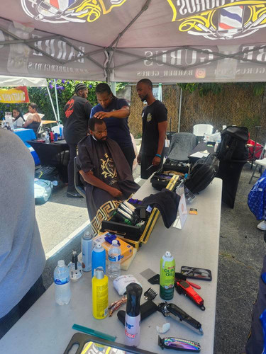 Speaker presenting at a community event