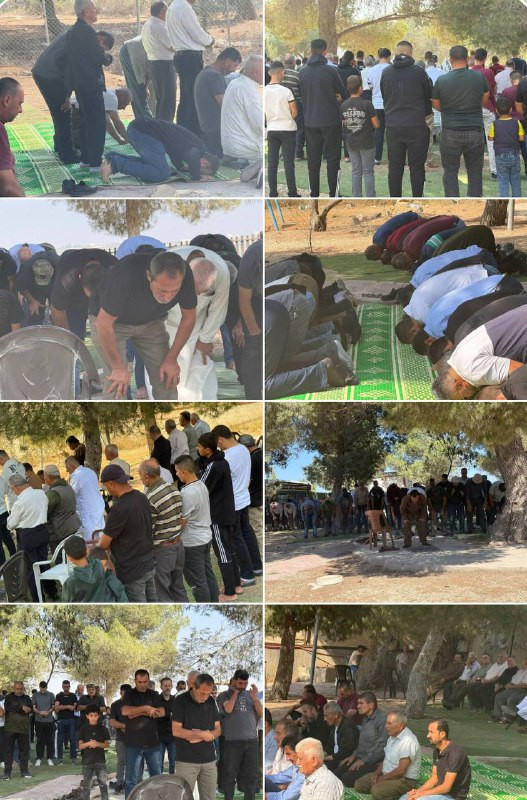صور | أهالي بلدة بيتا جنوب نابلس يؤدون صلاة الجمعة بمحيط جبل صبيح...