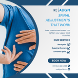 Upper back pain can build up slowly due to stress and posture issues.