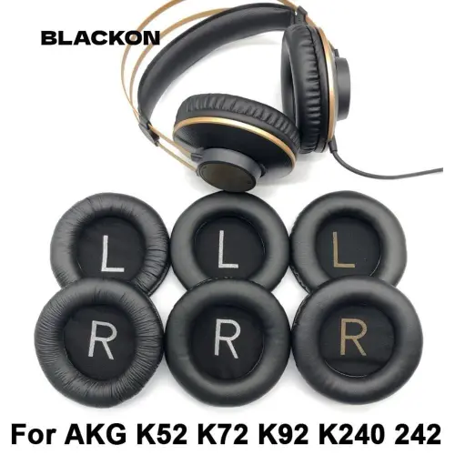 BLACKON 2 Miếng Đệm Tai Phụ Kiện Tai Nghe Earmuff Bọt Xốp Cho AKG K52 K72 K92 K240 242.webp