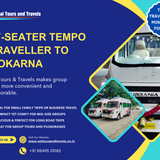 Today, a friends group used our 17 seater tempo traveller for a Gokarna getaway.