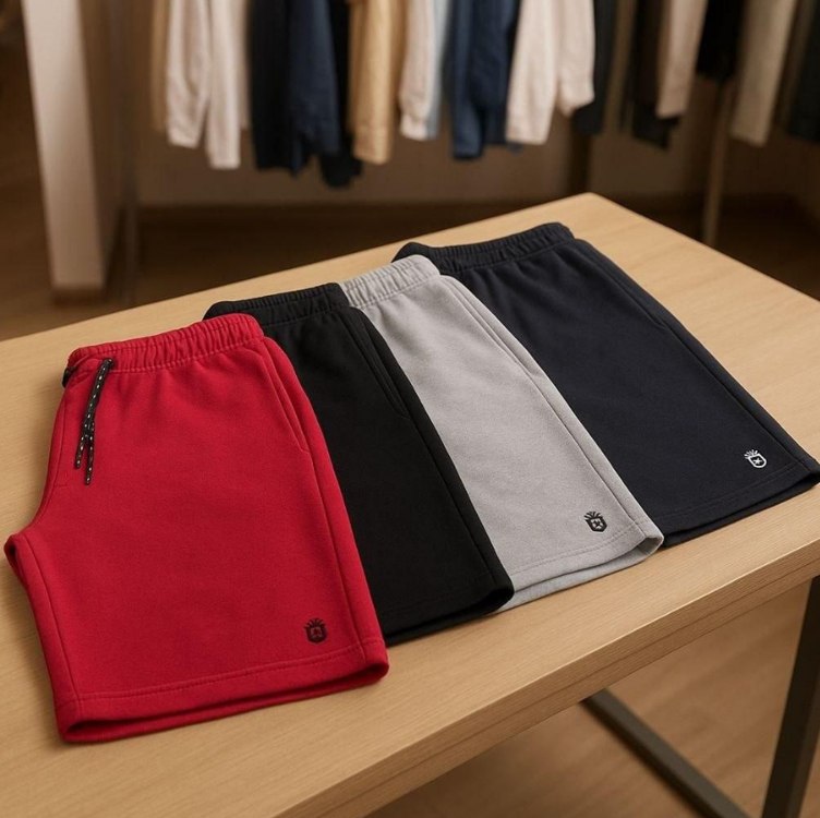 Kit 4 Bermuda Masculina Short Moletom Leve Caminhada Atacado