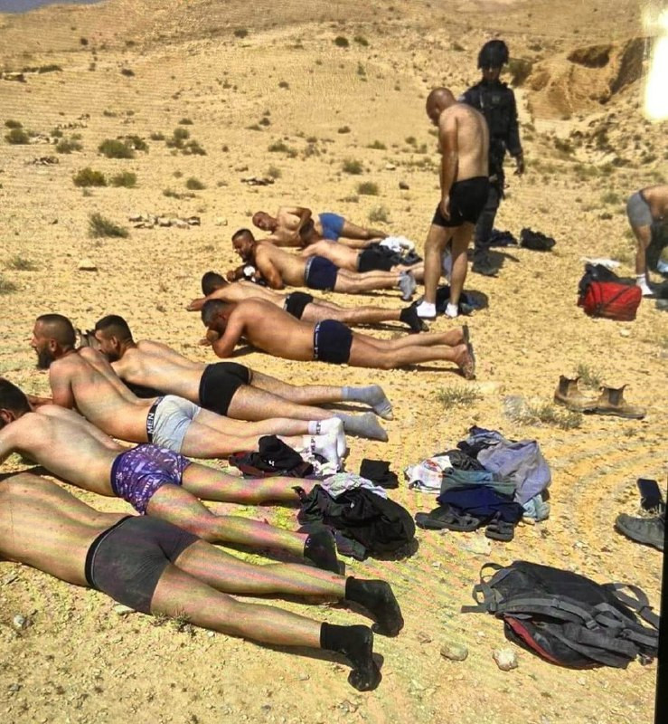 جيش الاحتلال يحتجز عددًا من الشبان بعد إجبارهم على نزع ثيابهم في منطقة جنبا بمسافر يطا، جنوب الخليل...