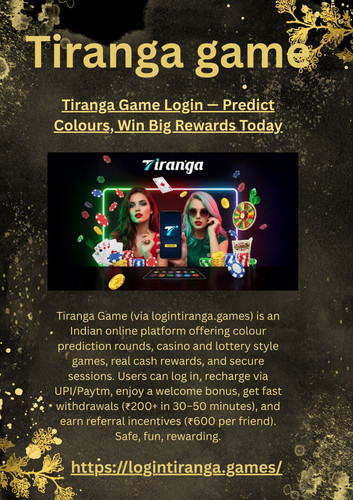 Tiranga Game Login — Predict Colours, Win Big Rewards Today