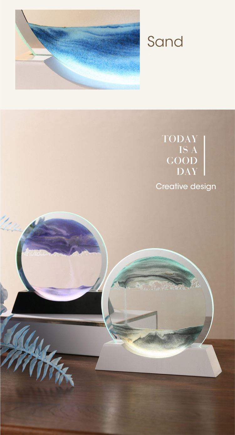 3D Quicksand Table Led Lamp Image 3