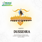 Happy Dussehra from Fresco Organic Laundry and Dry Cleaning. 🌸