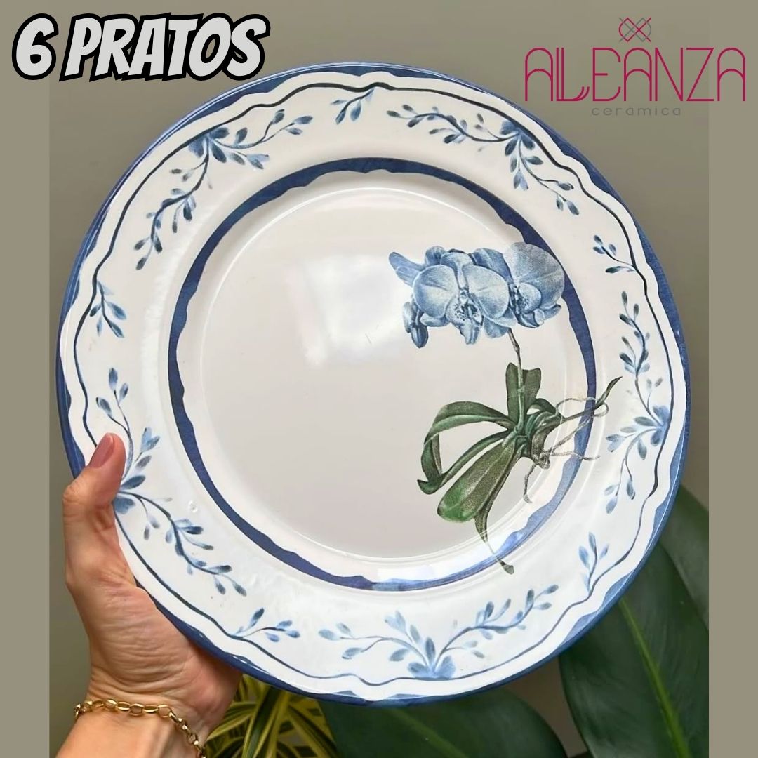 Conjunto C/ 6 Prato Raso Valência