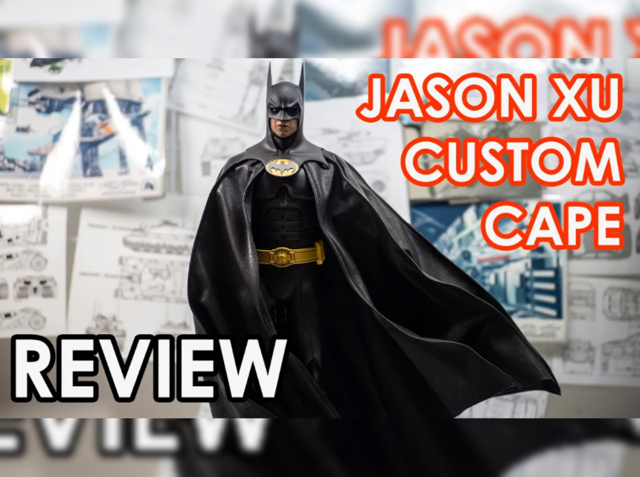 Custom Cape by Jason Xu for Hot Toys Batman Returns 1992 1/6 Scale Review Custom Cape by Jason Xu for Hot Toys Batman Returns 1992 1/6 Scale Review