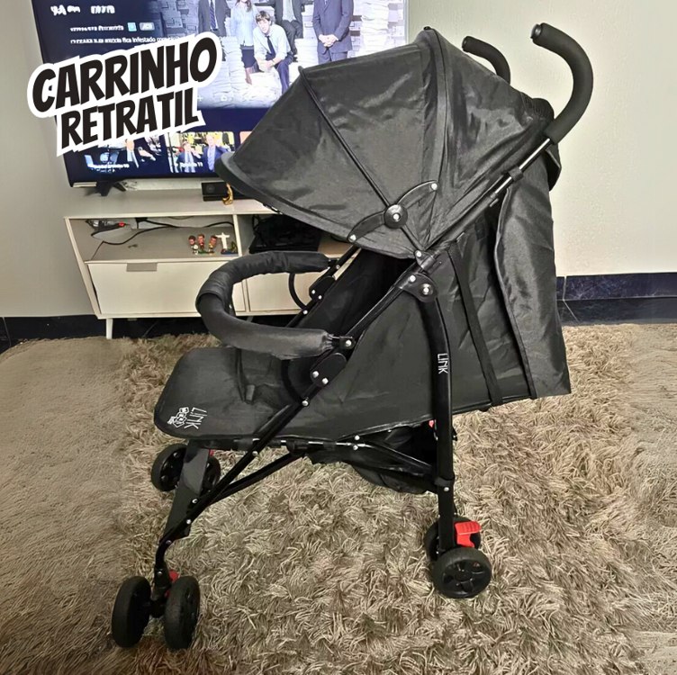 Carrinho De Bebê Guarda Chuva Modo Berço Link Maxi Baby