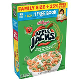 Kellogg s Apple Jacks Cold Breakfast Cereal Kids Cereal Family Breakfast Family Size Original 23oz B