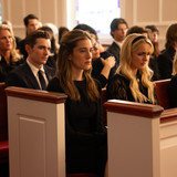 Dave Franco as Jonah, Allison Williams as Morgan, and McKenna Grace as Clara in Regretting You from 