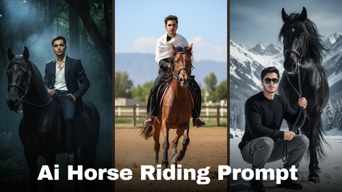 Trending AI Horse Riding Prompt Thumbnail