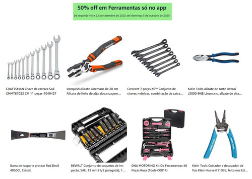 50% OFF em Ferramentas Amazon.jpg
